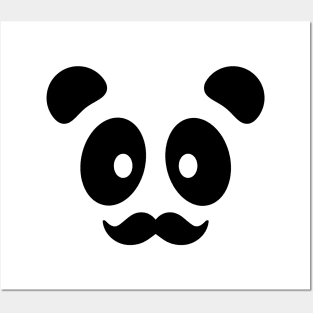 Panda Mustache Bambu Brand Movember Posters and Art